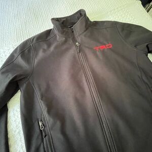 Port Authority Charcoal Jacket with Red Detail